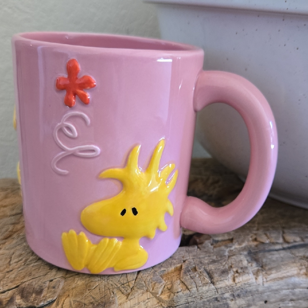 Peanuts Woodstock Pink Character Mug